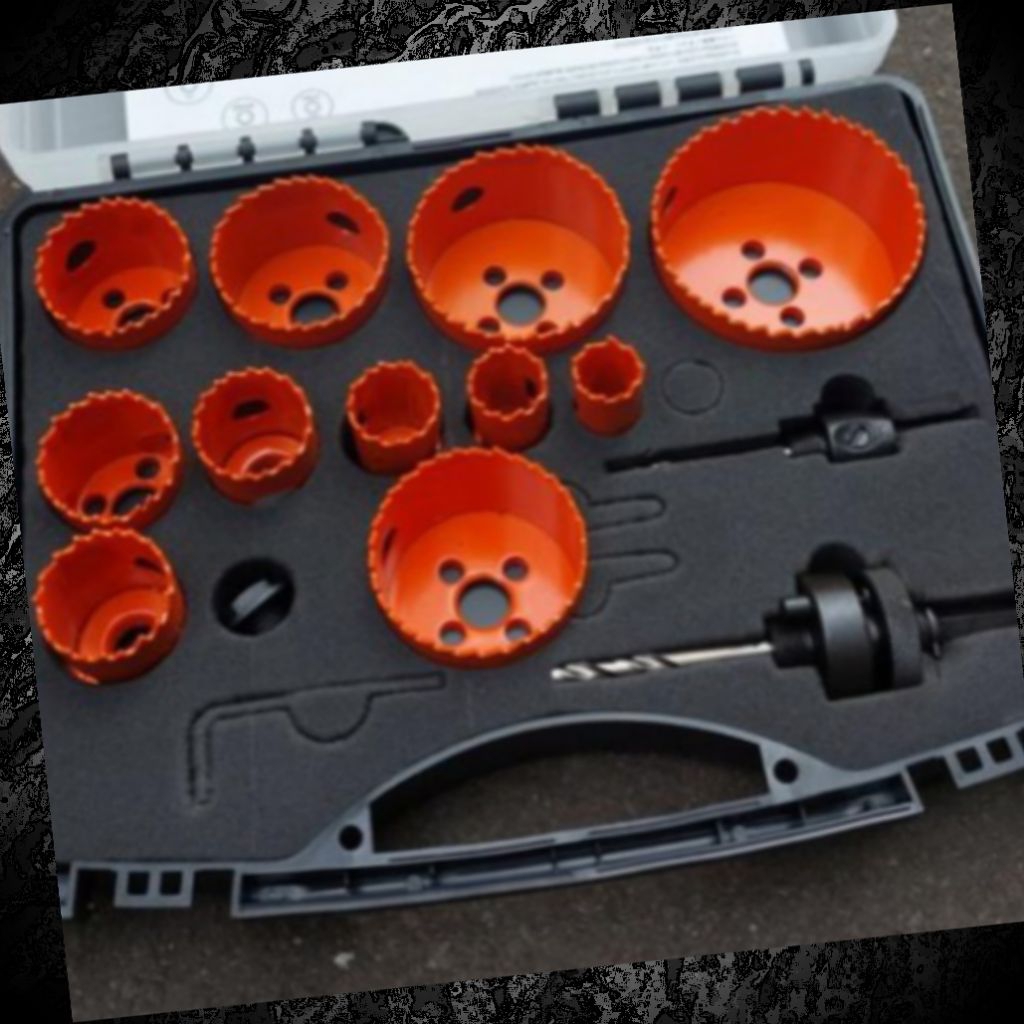 mata bor gergaji bulat pelubang plat besi hole saw metal set