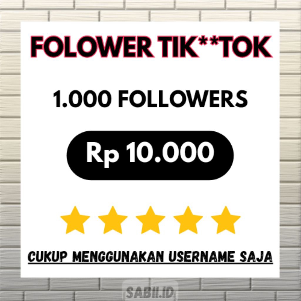 Followers Tik**Tok Real Aktif Permanen Bergaransi Termurah
