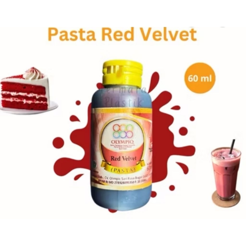 

Pasta Red Velvet Perisa Redvelvet Untuk Makanan Dan Minuman 60ml