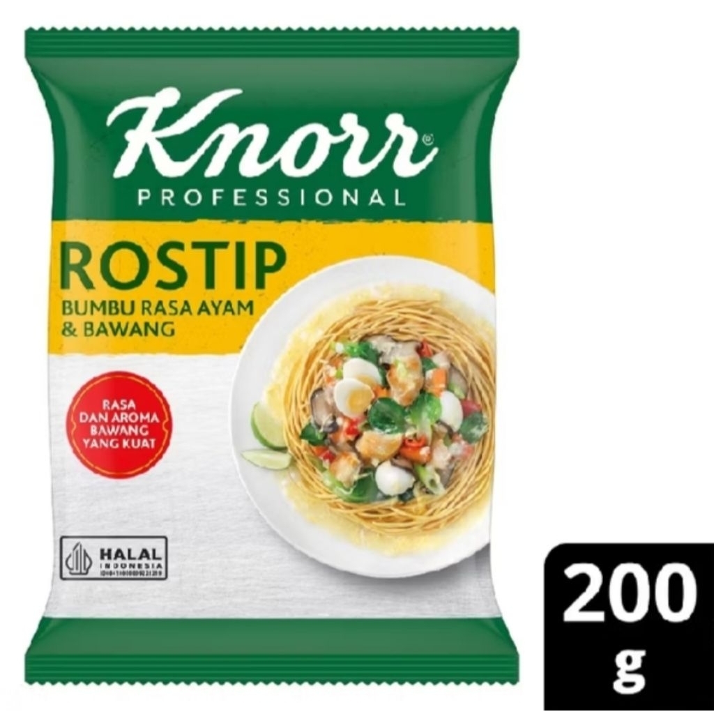 

Knorr Bumbu Penyedap Rostip Rasa Ayam & Bawang Pouch 200g Halal
