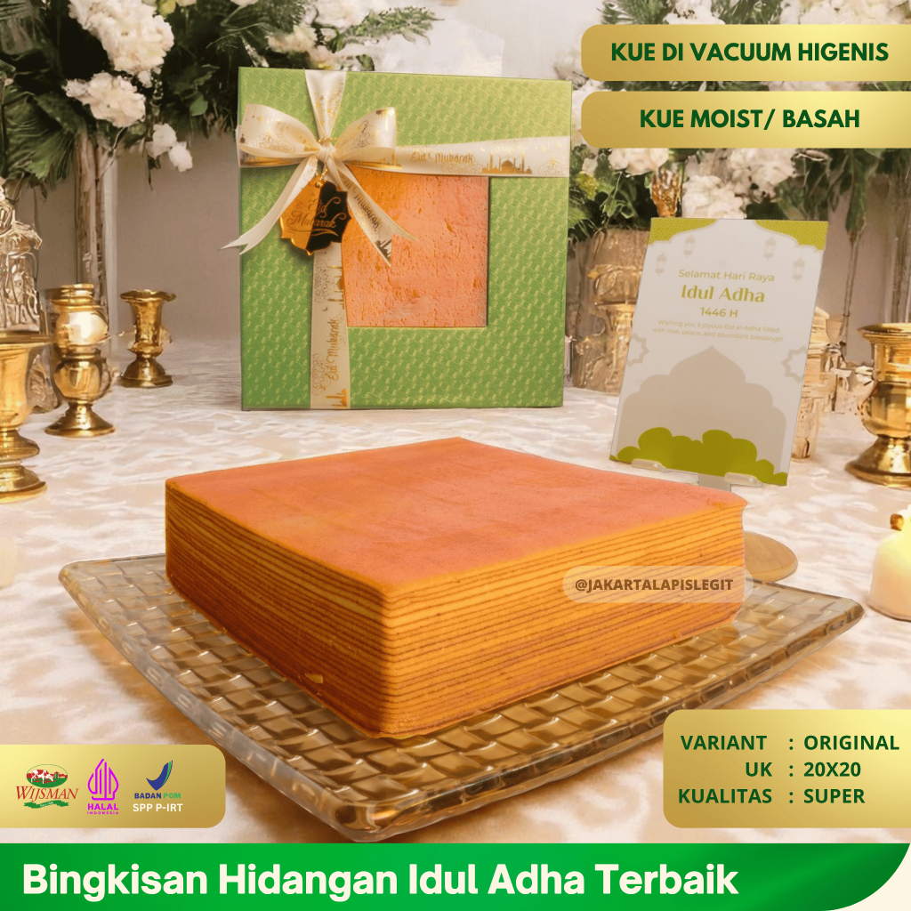 

[LEBARAN IDUL ADHA] KUE LAPIS LEGIT SUPER ORIGINAL 20X20 | HAMPERS