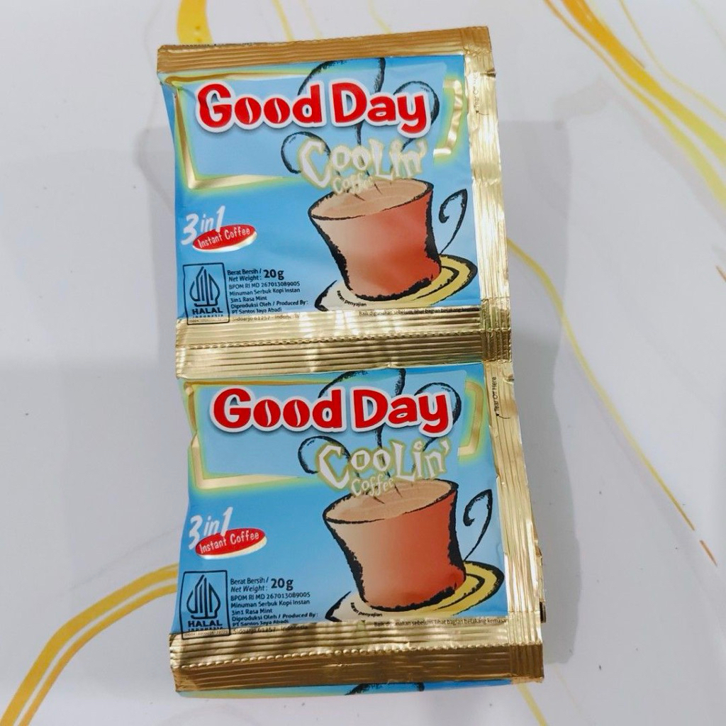 

( 1 RENCENG) KOPI GOOD DAY COOLIN 20gr ISI 10 PCS