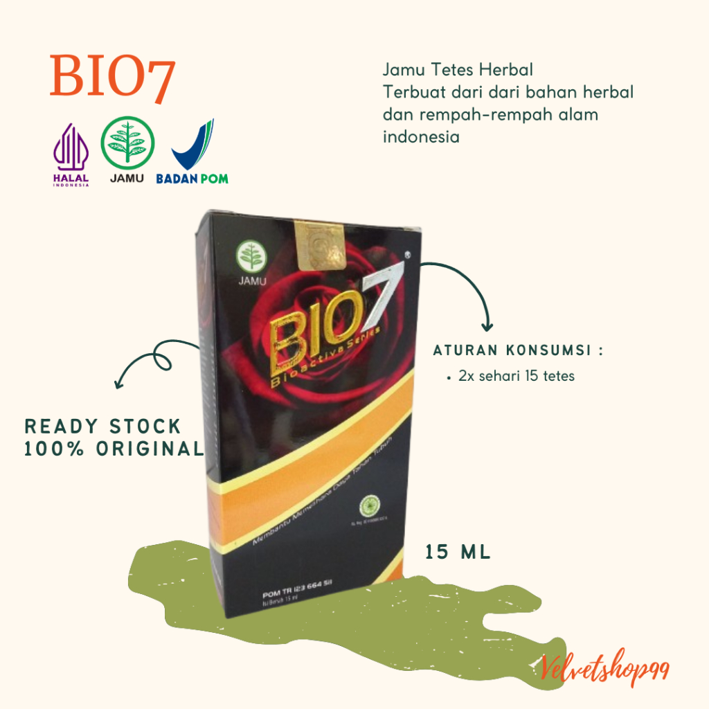 BIO7 JAMU TETES HERBAL DIABETES / BIO SEVEN / BIO 7 HERBAL