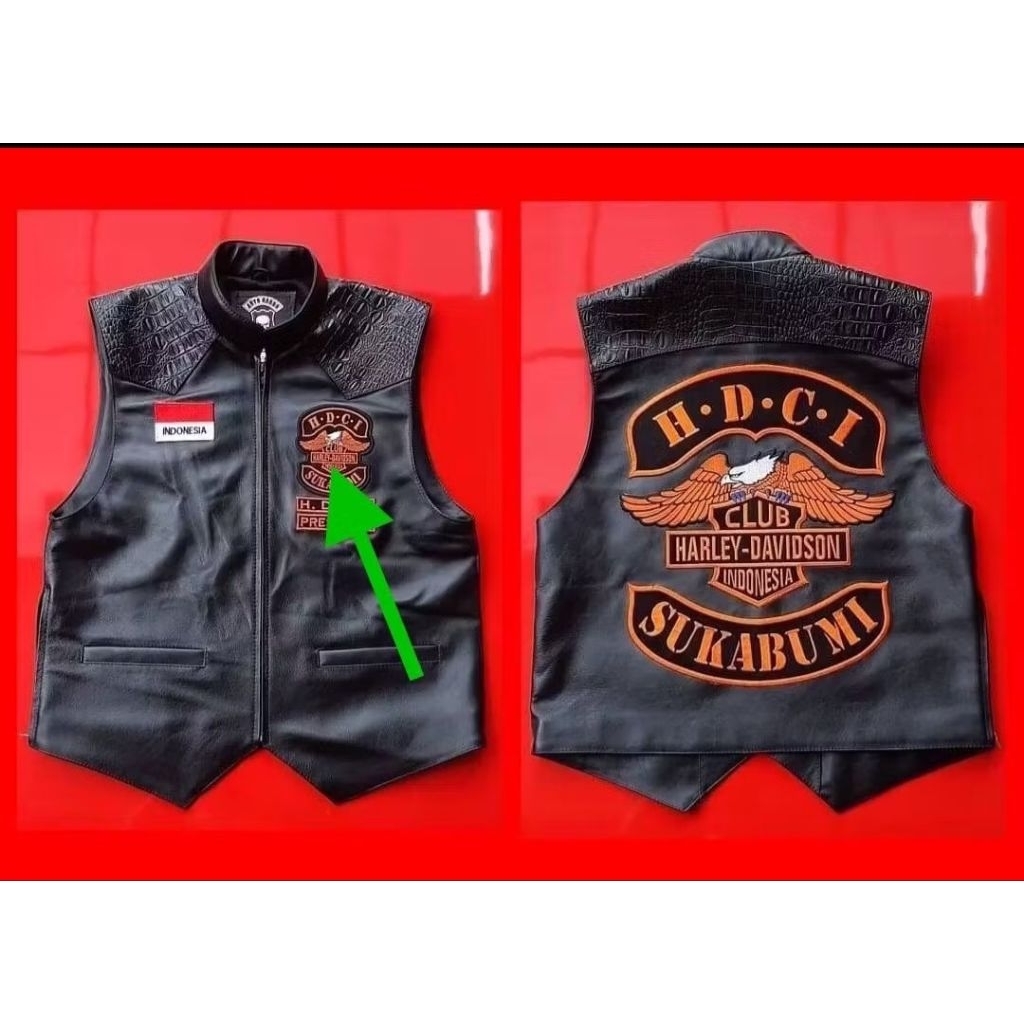 Jaket kulit Rompi Kulit Asli