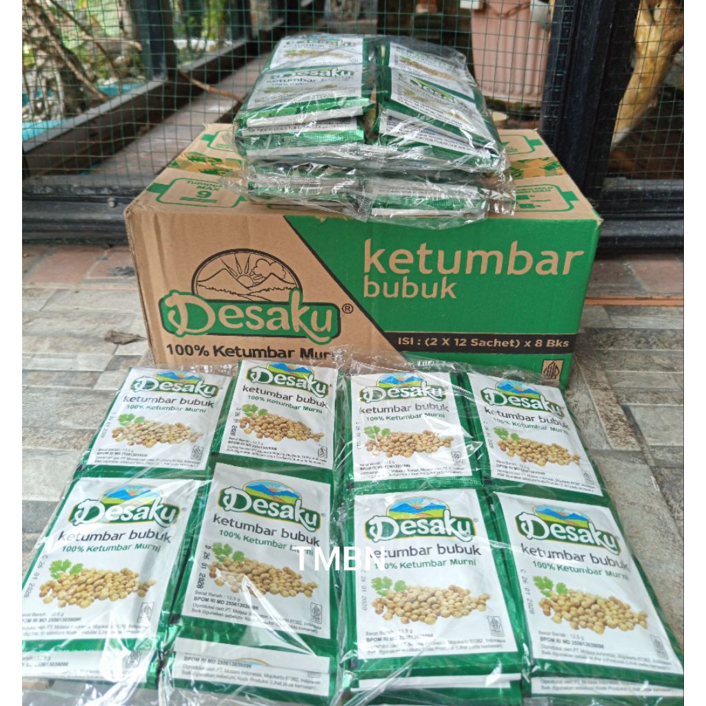 

PROMO Desaku Bubuk Ketumbar Murni 12,5g 1 Dus = 8 Bag 192 Sachet