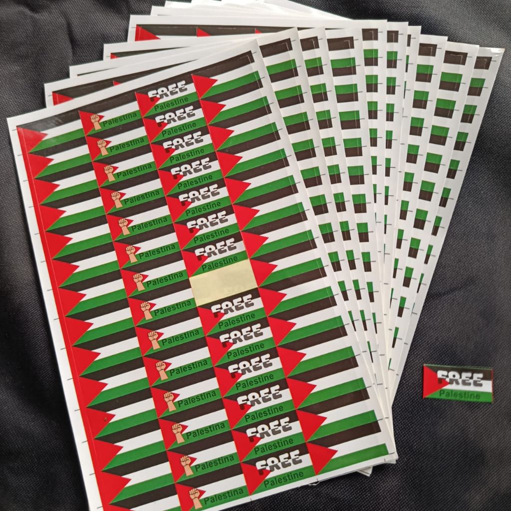 

[PALESTINA] PAKET 10 LEMBAR (500 PCS) STIKER PIPI BENDERA PALESTINA (SUDAH DI CUTTING) - STIKER PIPI PALESTINE FLAG