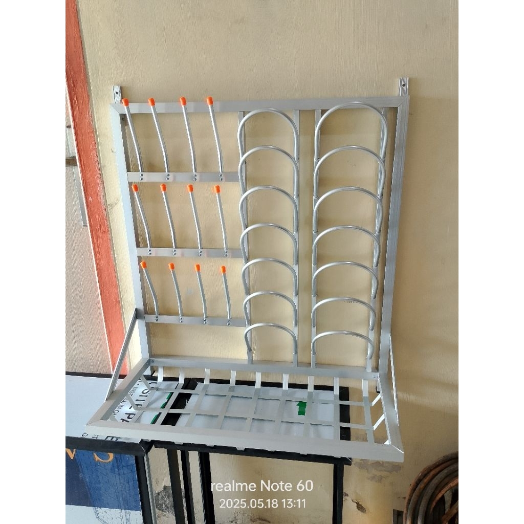 rak piring,rak gantung,rak aluminium, tempat piring