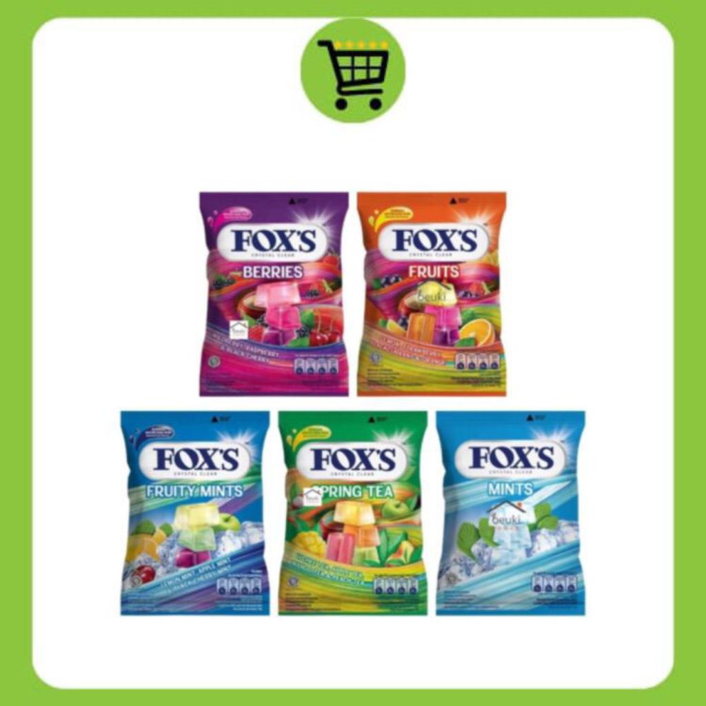 

•DailyMart• [BUNDLE 4] Permen Fox's Crystal 1 pack 90gr | Permen Fox 1 Pack