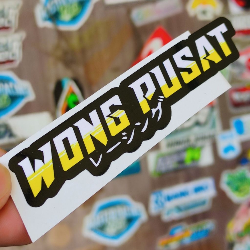 

stiker wong pusat glossy