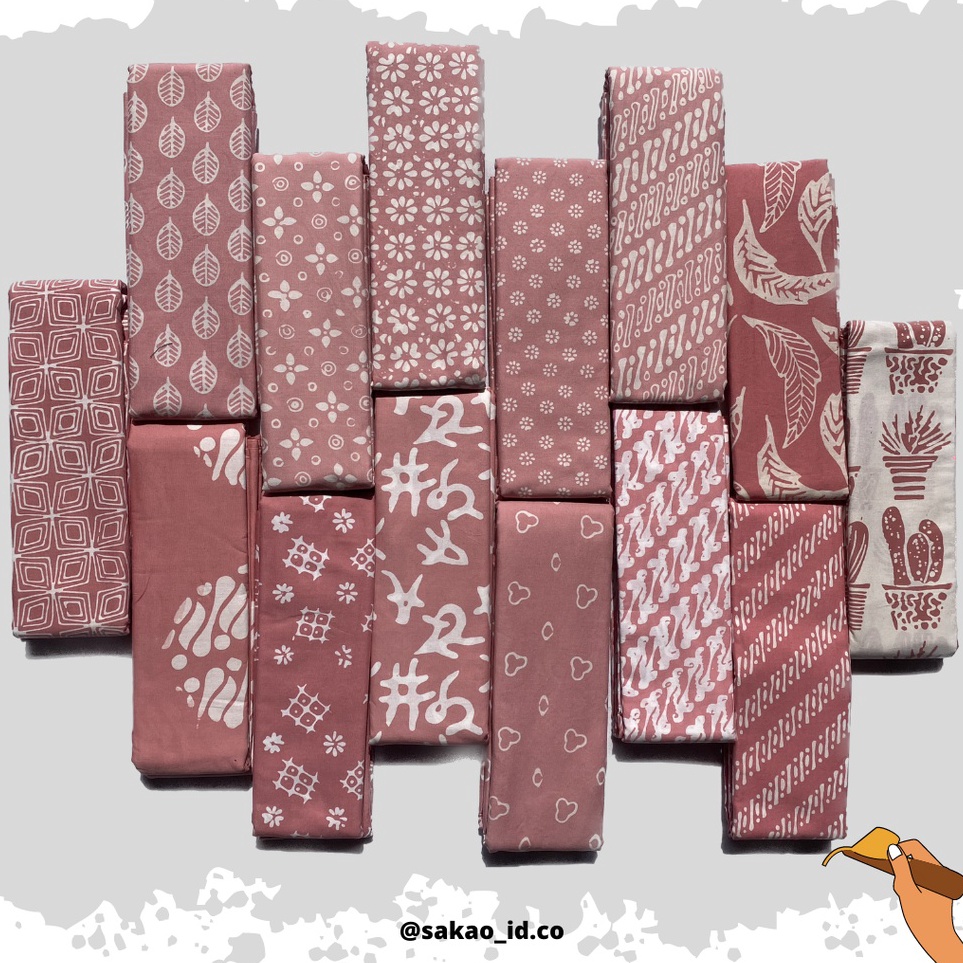 KODE R95Z KAIN DAN SARUNG BATIK AESTHETIC EDISI PINK  BATIK TASIKMALAYA
