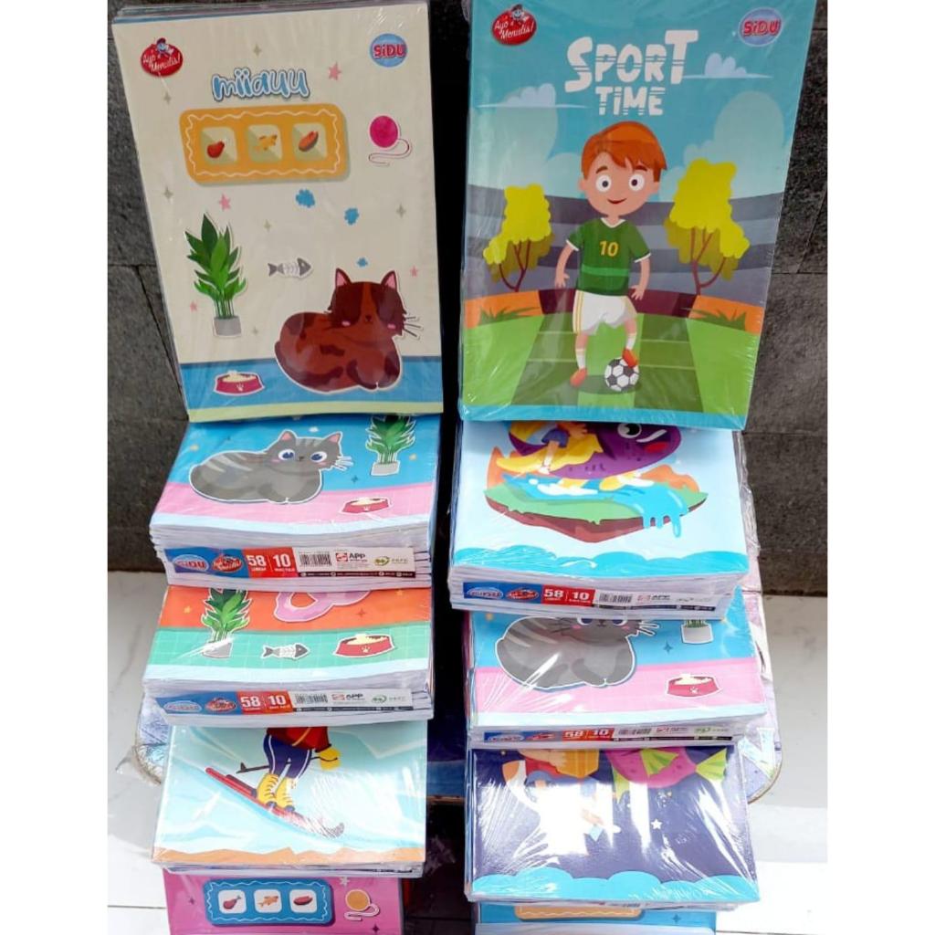 

BUKU TULIS SEKOLAH SIDU 1 PCK 10 BUKU ISI 38 LEMBAR & 58 LEMBAR BY SIDU SINAR DUNIA