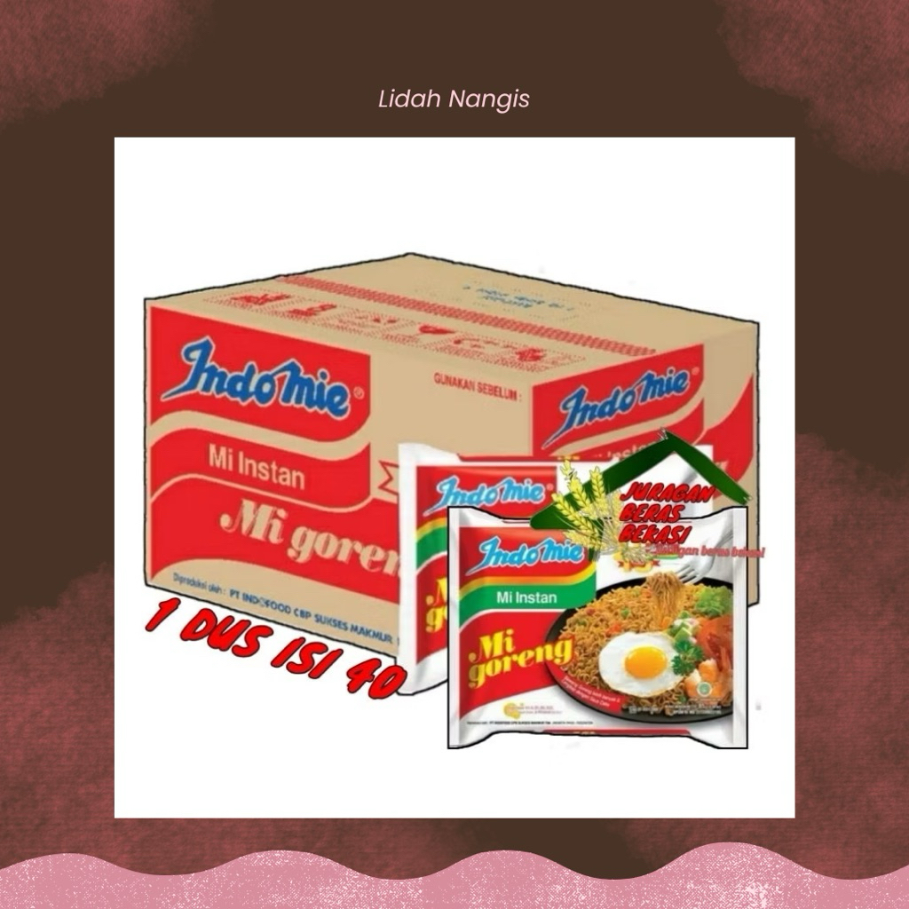 

Indomie Goreng Original – 1 Dus Isi 40 Bungkus – Mie Instan Terlaris, Gurih Lezat!