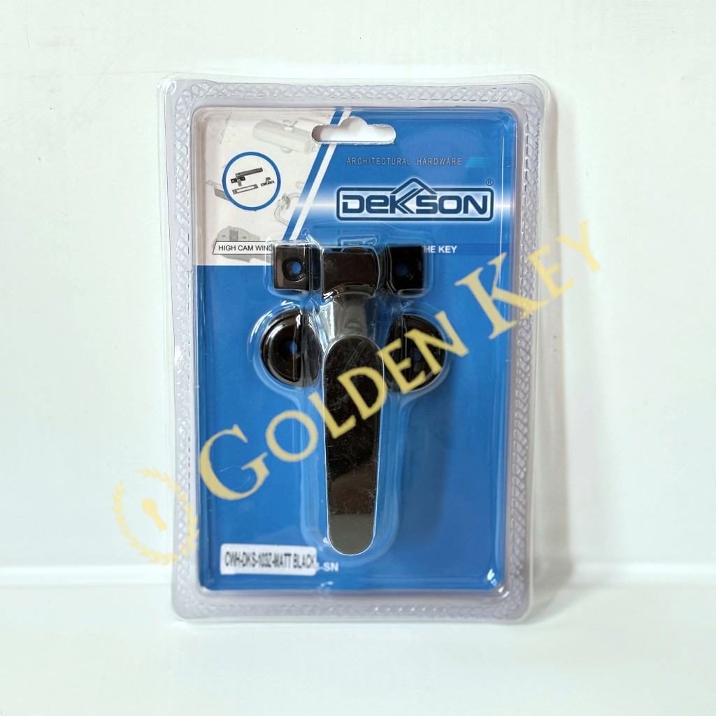 Rambuncis Kunci Grendel Slot Handle Jendela Kayu Panolet Dekkson Dekson CWH 103 103Z Black Hitam