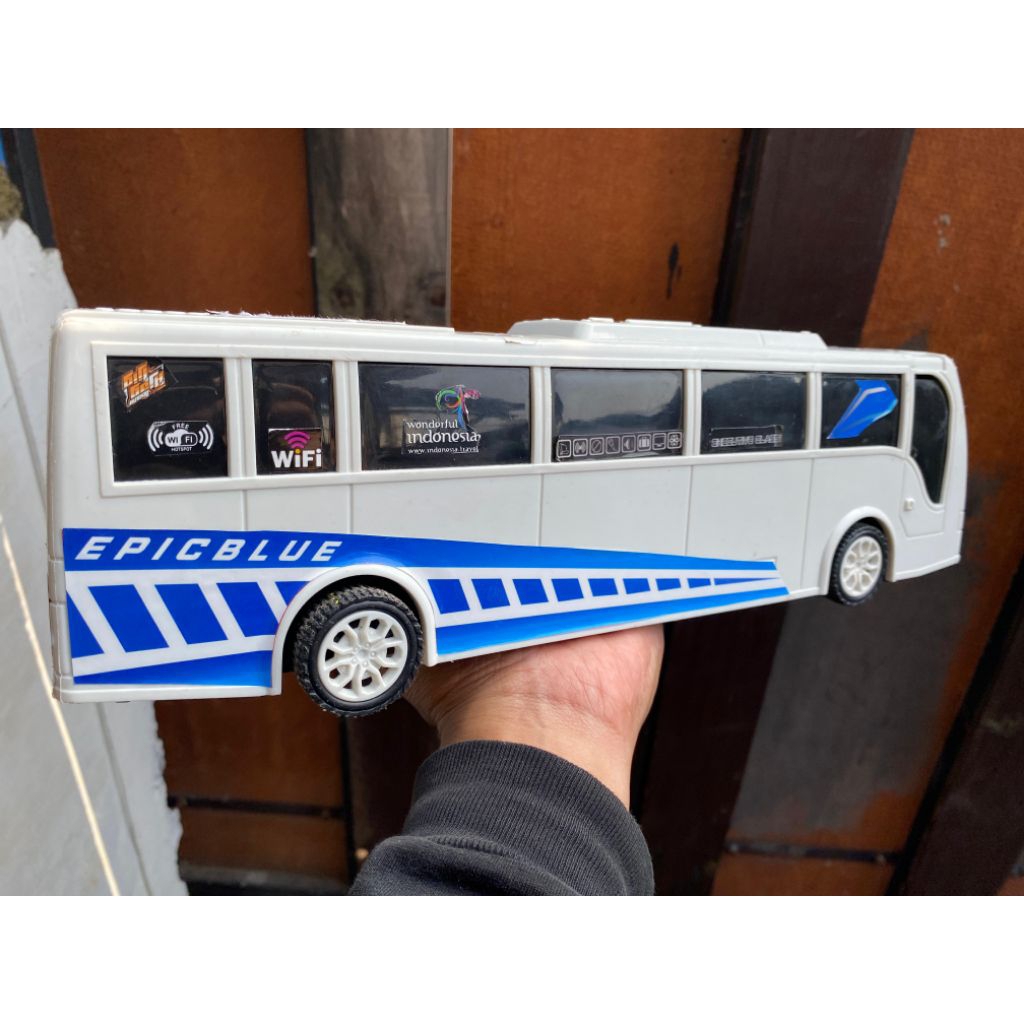 

stiker livery miniatur bus epic blue