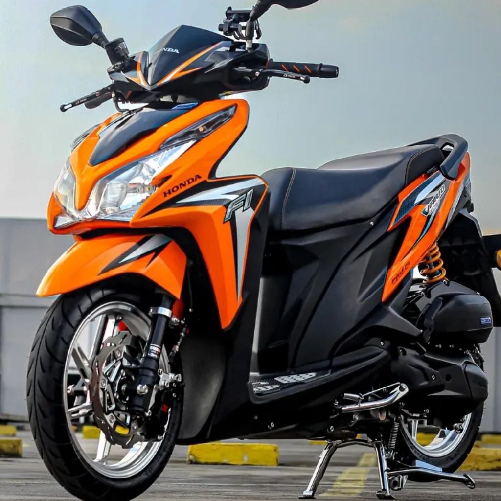 Striping Vario 125 Oren 2012 2013 Sticker Vario Tecno 125 Orange 2012 2013 Sticker Standard Original