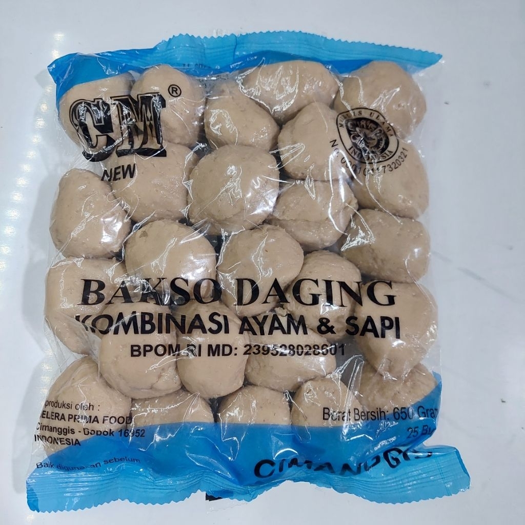 

BAKSO CIMANGGIS CM/ISI 25 BUTIR/COD