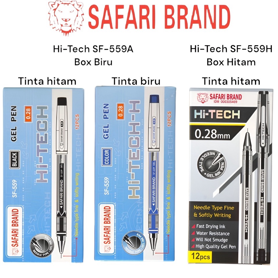 

HitechLUSIN Pulpen Ballpoint Pena Polpen Hi tech HiTech Hitech 28 mm murahmurah bagus Safari Brand Gel Pen Pulpen Makna Original