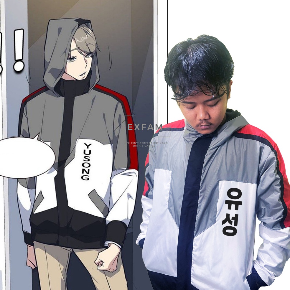 KODE S65D Lansung KirimJaket Parka Yusong Manhwa Study Group Gamin Yoon