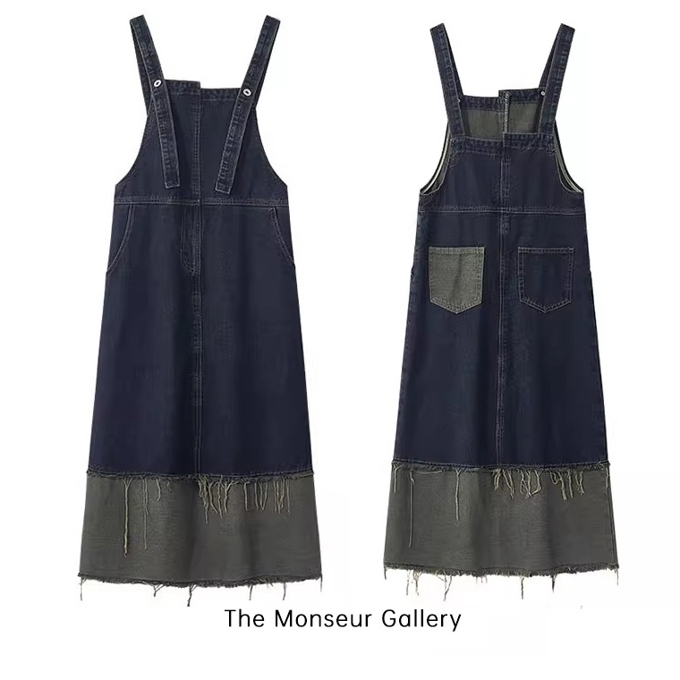 KODE L98F The Monseur Galler Rok Overall Wanita Korean Style Dres Jumpsuit Baju Kodok Overal Korea S