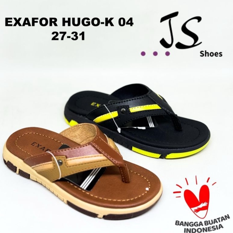 KODE N74D EXAFOR HUGO 4  SANDAL JEPIT CASUAL ANAK COWOK MERK EXAFOR ORIGINAL
