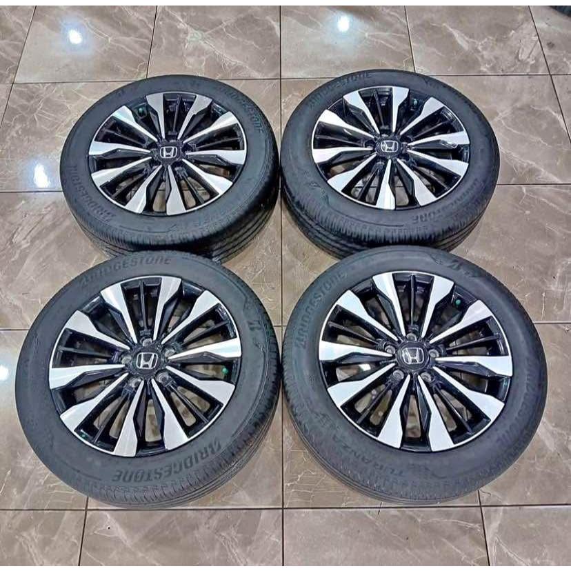 VELG MOBIL NEW BRV R17 PCD 5X114 DAN BAN BRIDGESTONE 215 55 R17