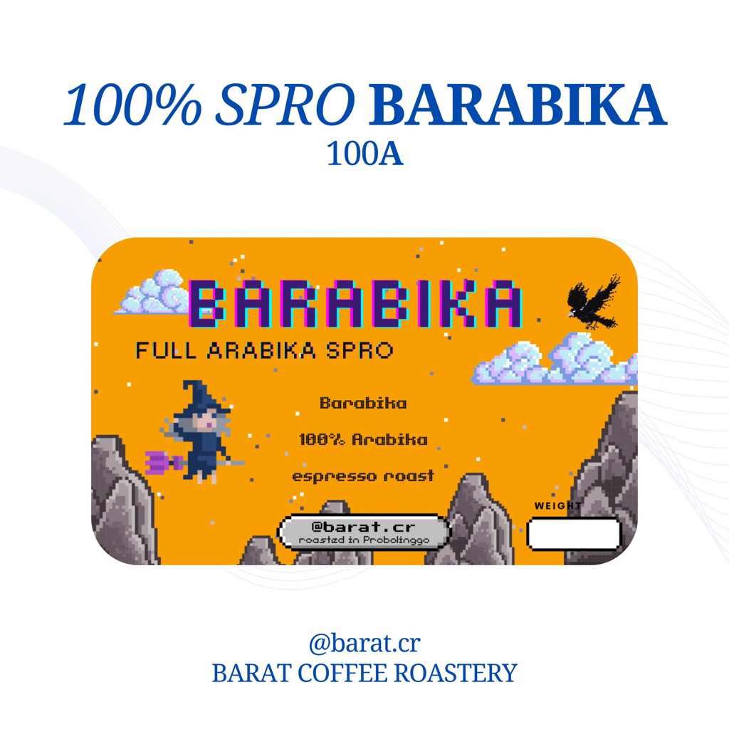 

Barabika Full 100% arabika espresso biji kopi atau bubuk kopi