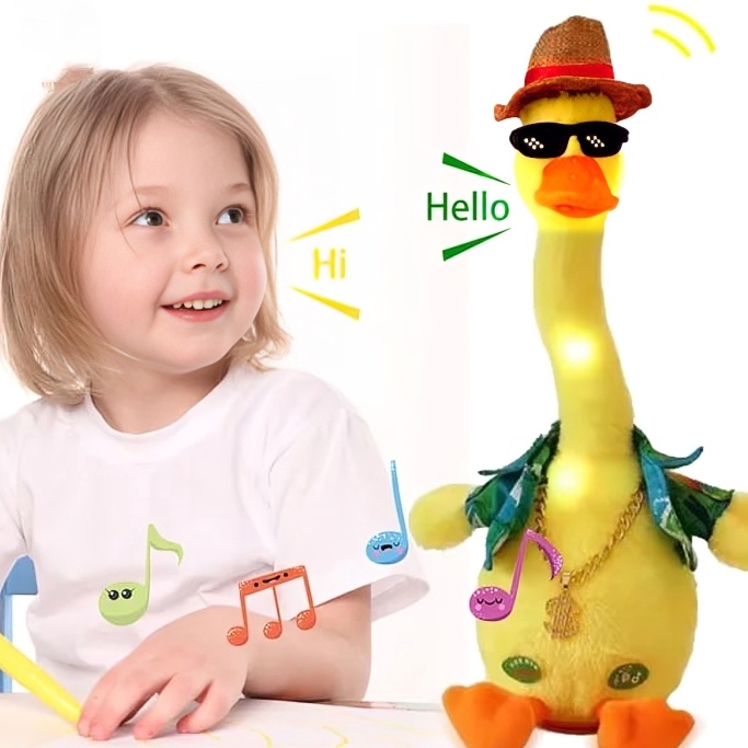 Bisa Cod  COD Mainan Bebek Kaktus Bergoyang dan Bicara Bisa Rekam Suara Boneka Kaktus Goyang Dancing