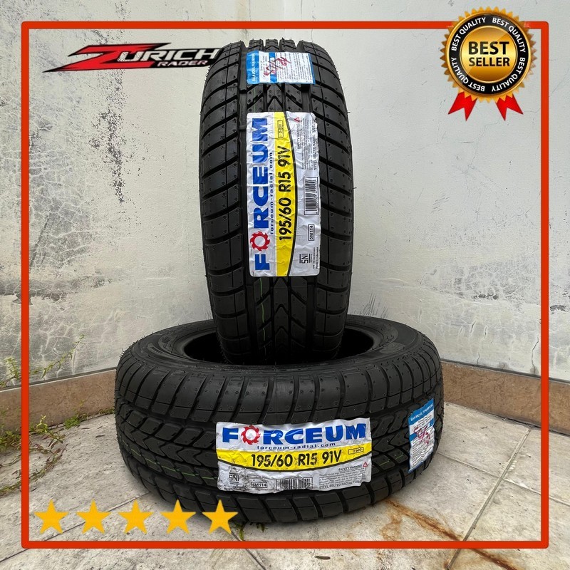 Ban Mobil 195 60 R15 Merek Forceum D600 Ukuran 195/60 R15 Tubles