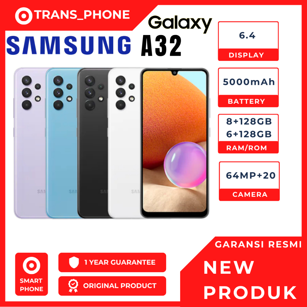 Samsung Galaxy A32 5G & 4G 6/128GB + 8/128GB GARANSI RESMI (SEIN)
