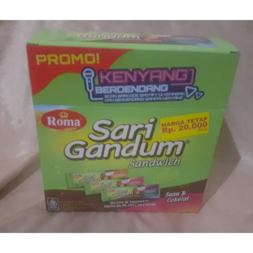 

Roma Sari Gandum Sandwich Susu & Coklat