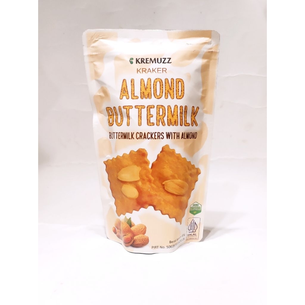 

Butter Milk Almond & Cheese Keripik Kraker Buttermilk Kremuzz 60g