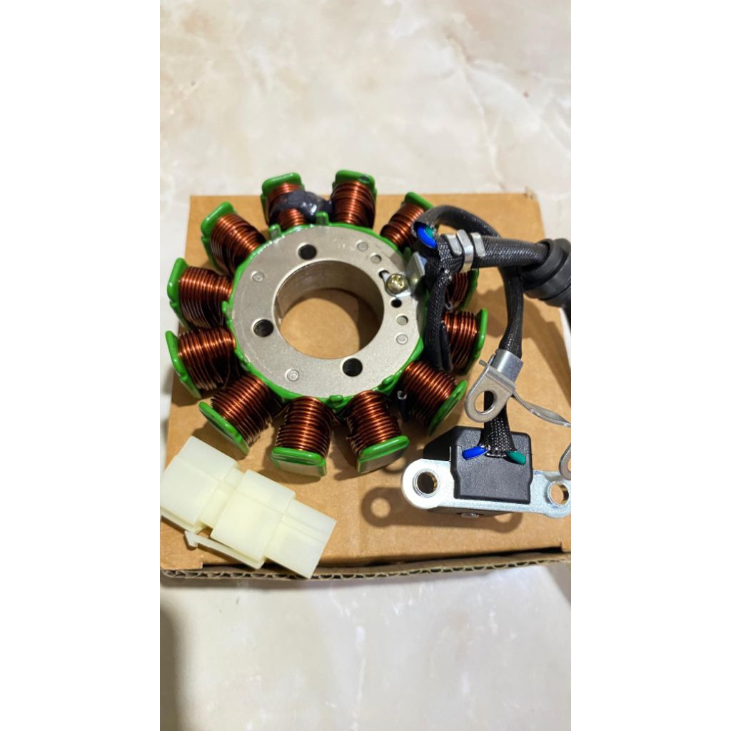 ( PREMIUM) SPULL VIAR 12 POLE/LILITAN 93MM-SPUL VIAR SPUL 12 LILITAN VIAR SPAREPART MOTOR RODA TIGA