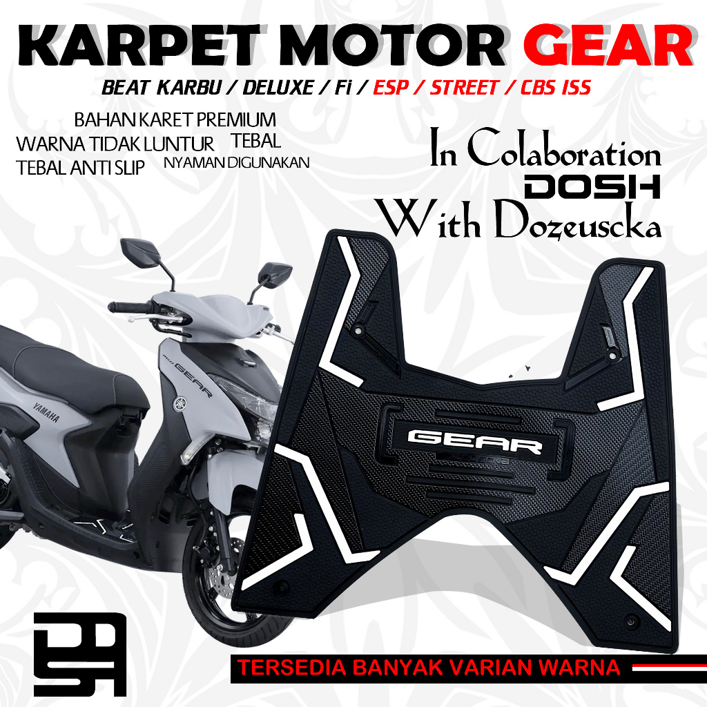 Karpet Motor Gear 125 - Karpet Gear 125 - Alas Kaki Gear - Pijakan Kaki Gear - Karpet Motor Yamaha G