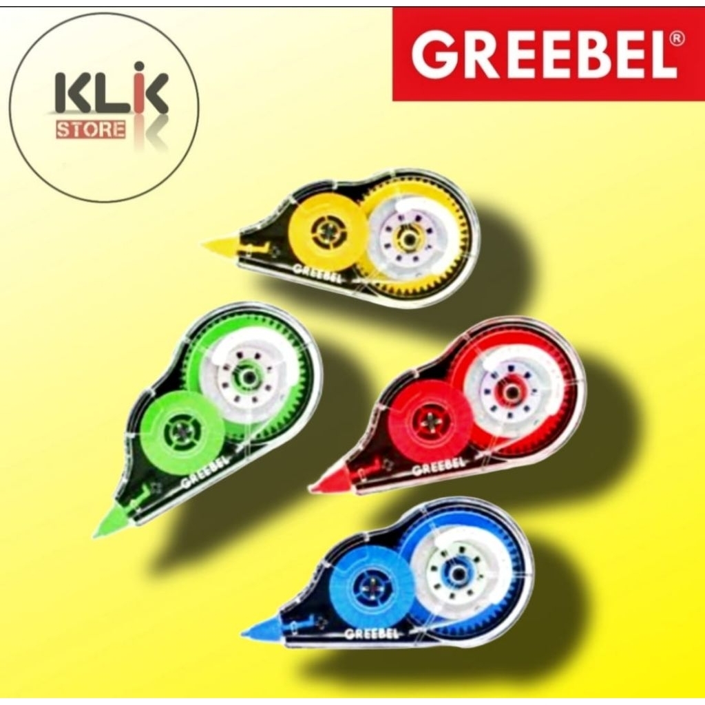

Correction Tape Greebel GCT-801 5mm x 8m / Pita Koreksi Tip Ex Kertas