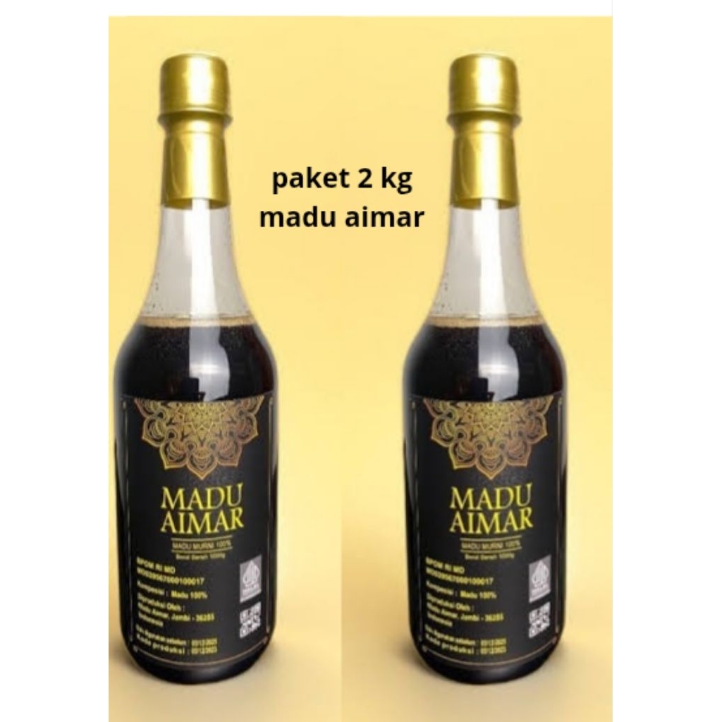 

paket 2 kg madu aimar free 3 pcs souvenir random madu murni 100%