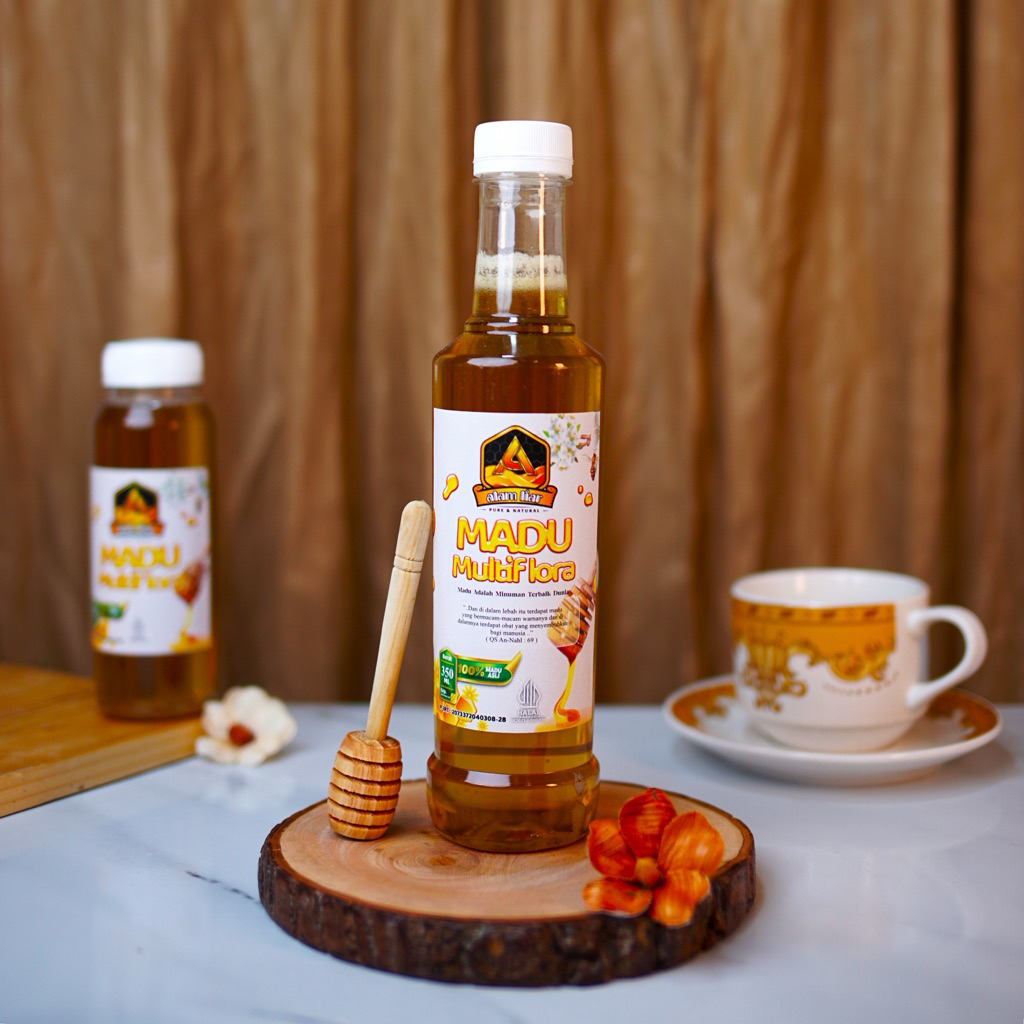 

Promo Madu Multiflora Asli Tanpa Campuran Kemasan 350ml