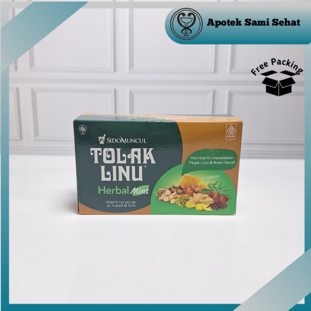 

1 BOX TOLAK LINU HERBAL MINT 15 ML