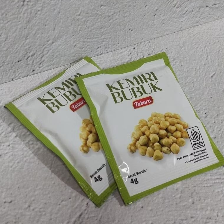 

KEMIRI Bubuk 1 Sachet Bungkus Praktis / Miri