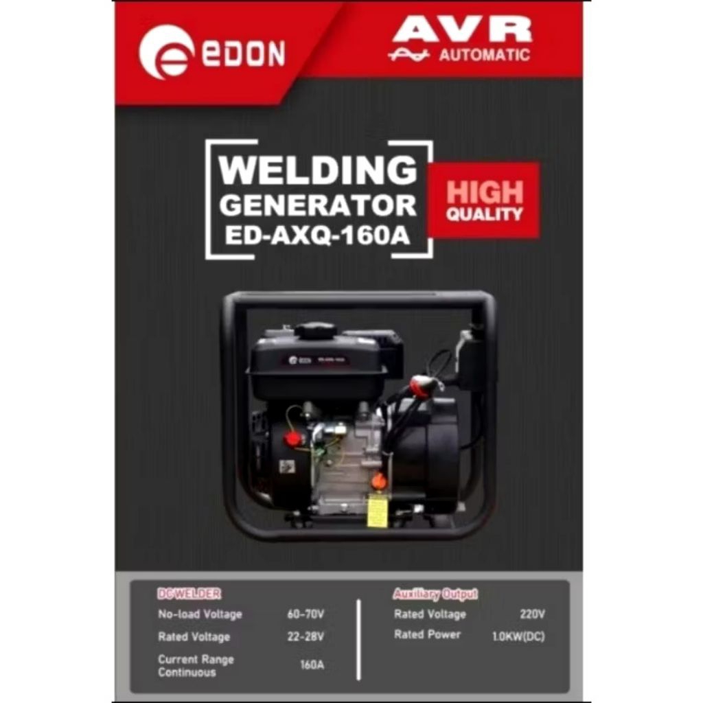 EDON Genset Mesin Las Listrik 1000 Watt WD AXQ-16A AVR