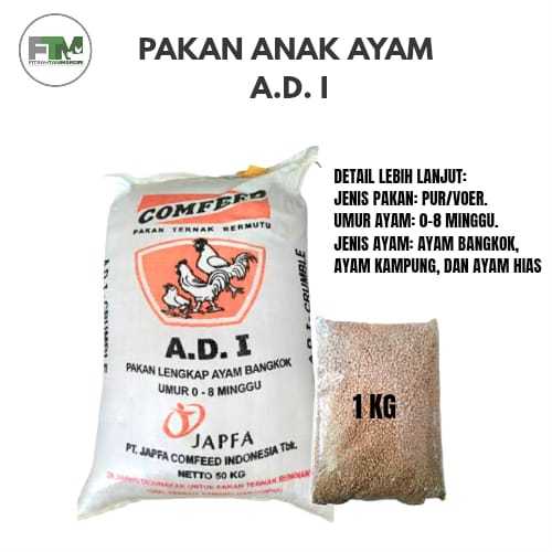 AD 1 1KG JAPFA PAKAN ANAK AYAM