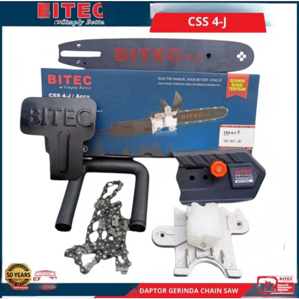 Adaptor mini chainsaw 11.5 bitec mesin gerinda chainsaw potong kayu bitec berkualitas