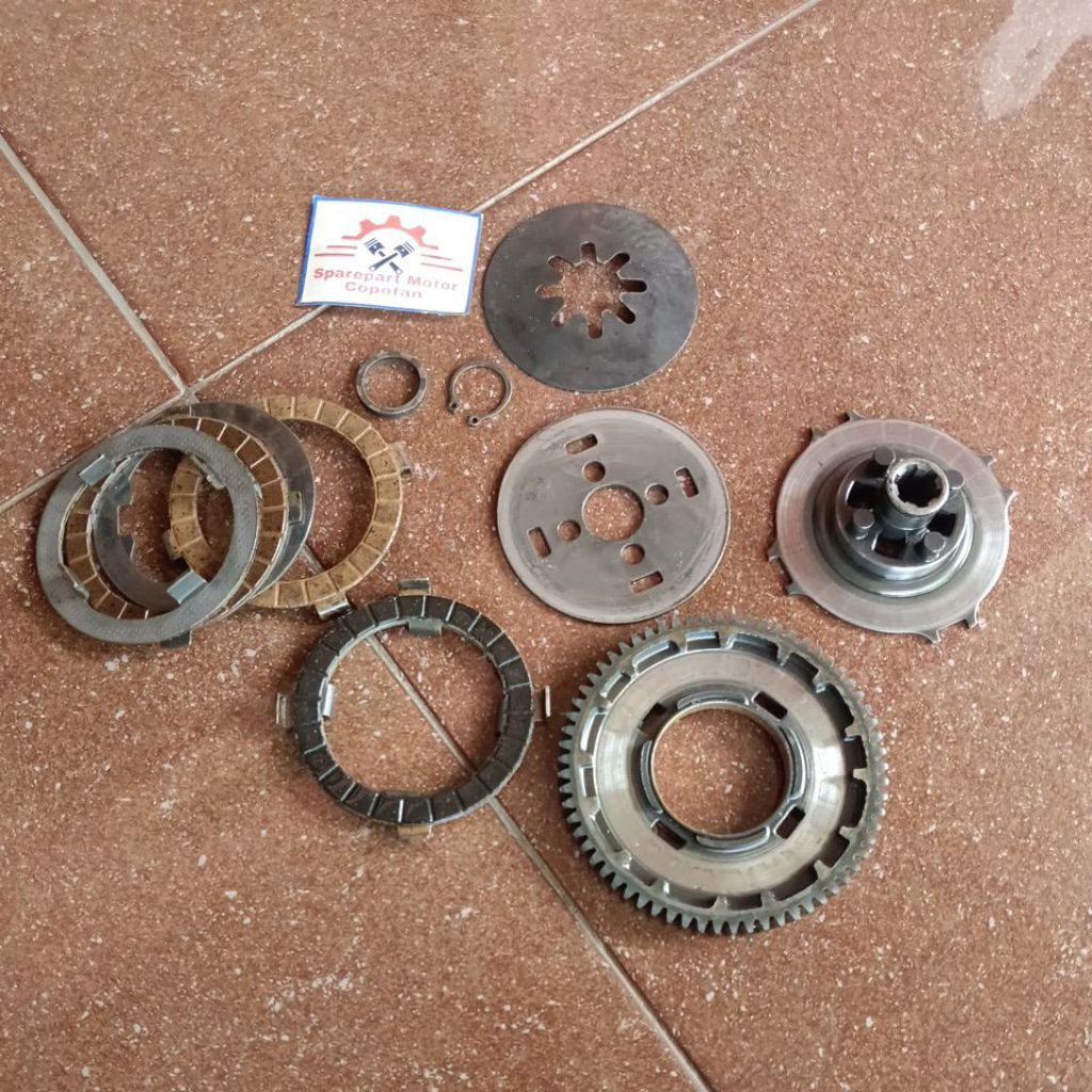 gir skunder plat matahari dudukan kampas kopling suzuki bravo rc 100 tornado crystal ori ecer