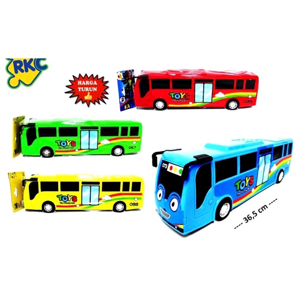 mainan bua tayo, mainan anak-anak bus tayo, miniatur bus tayo, miniatur bus rkc tayo, mainan anak-an