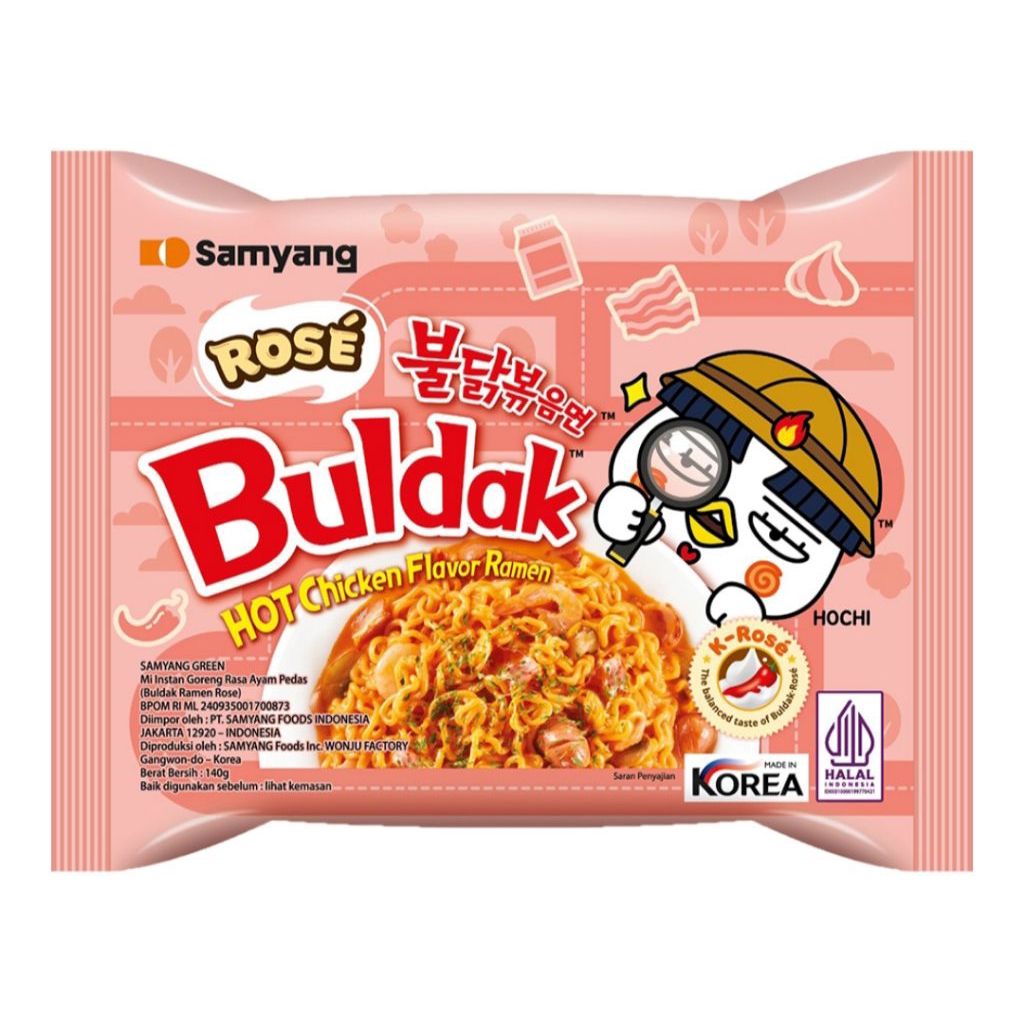 

Samyang buldak Rose Hot Chicken Flavour Ramen 140 gr