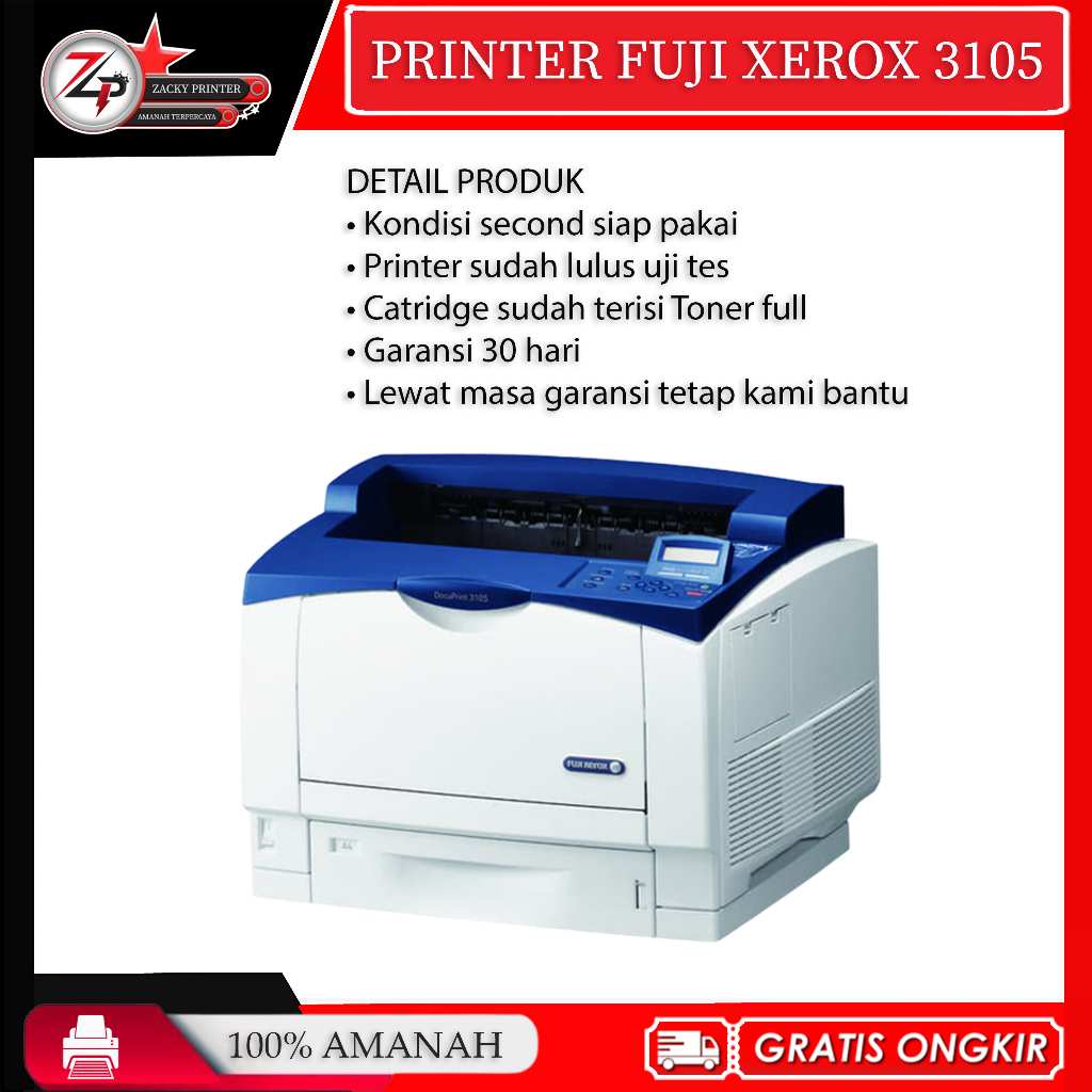 Printer FUJI XEROX DocuPrint 3105 A3 Monochrome