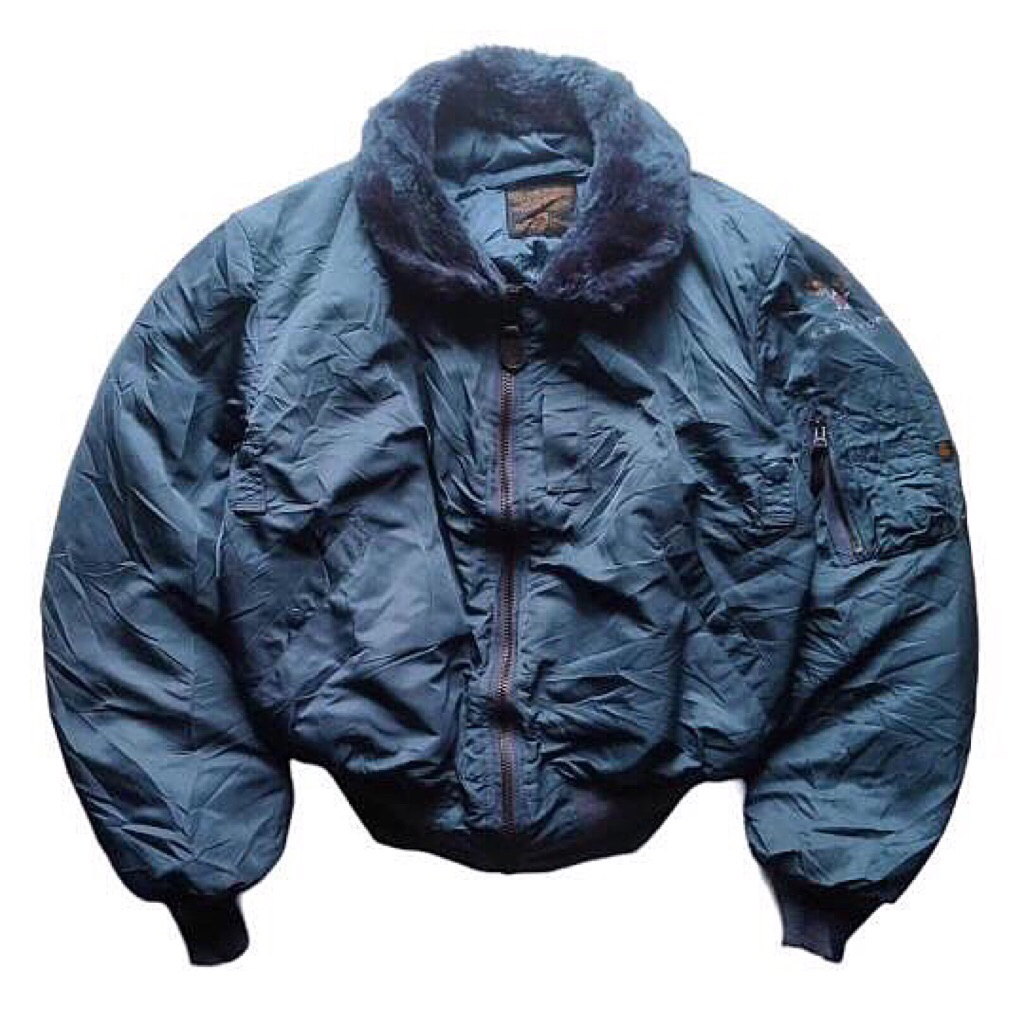 Vintage Alpha Industries Bomber B-15 Us air force flight attendant jacket Like Ma-1 bomber jacket mo