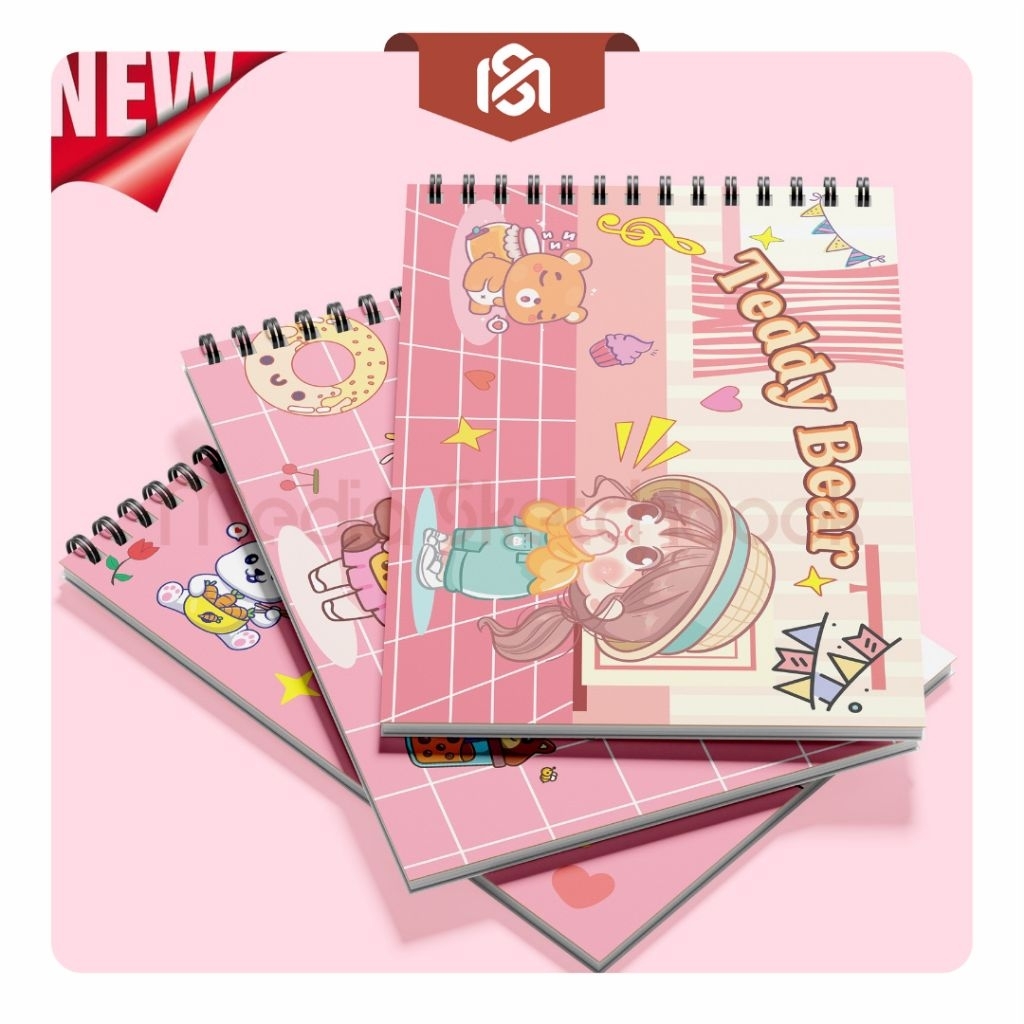 

[NEW] Sketchbook A4 Aesthetic Buku Gambar Anak Cute Drawing Book Jilid Spiral Kertas Tebal 30 Lembar