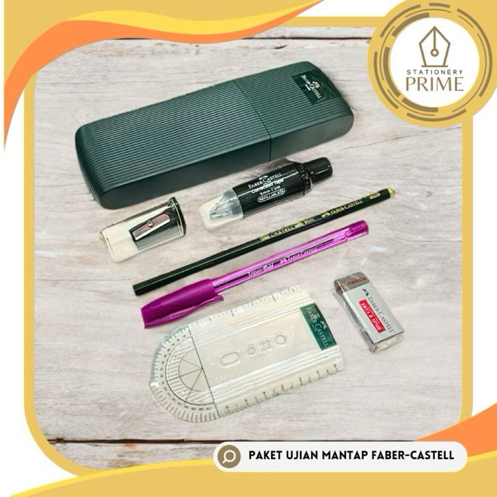 

Paket Ujian Mantap Faber Castell / 1 Set Tempat Pencil Lengkap Dengan Alat Tulis