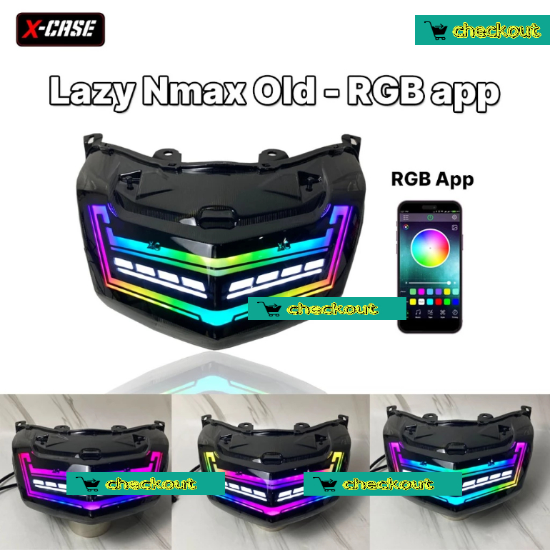 Lampu Stop Lazy RGB App Nmax Old Stoplamp X-Case