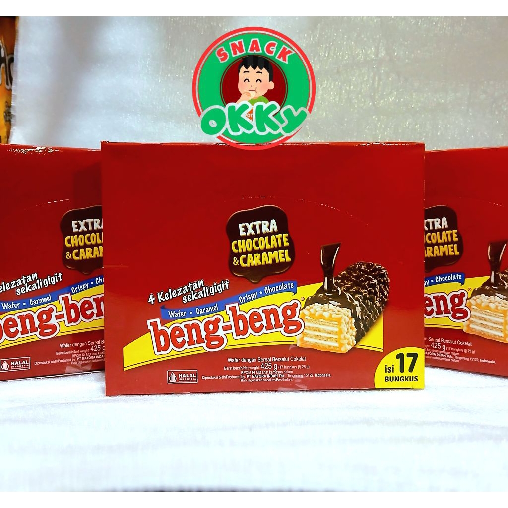

BENG BENG Box Reguler isi 17 Pcs cokelat crispy karamel